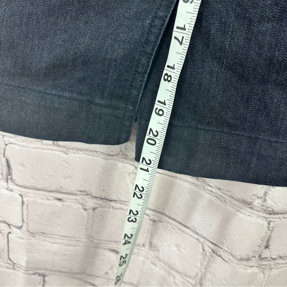 LOFT Dark wash denim Pencil Skirt womens 6 knee legnth minimalist preppy office - Picture 3 of 7